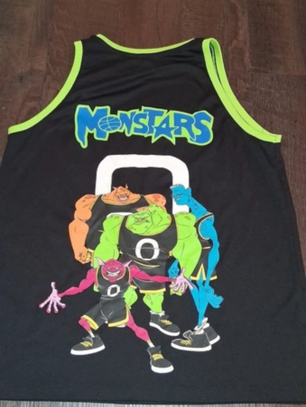 Monster Jam basketball tank Graphic Tank Top in Black & Green Like New